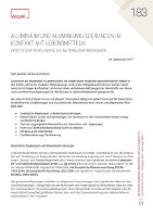 Aluminium im Kontakt mit Lebensmitteln