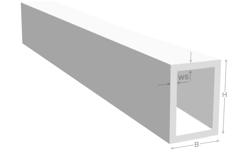 Aluminium Rechteckrohr 6060 T66