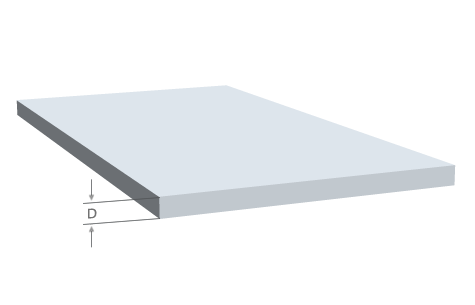 Aluminium Platte / Werkstoff AlZnMgCu1,5 - Abmessung: 240x420x12 mm