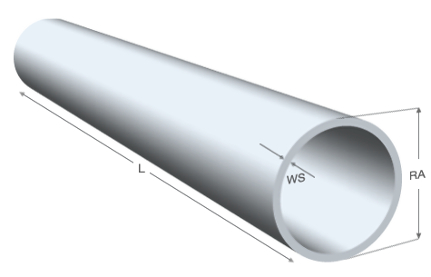 Aluminiumrohr 6082 warm ausg.