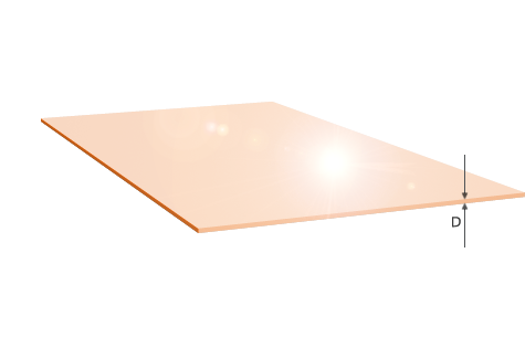 Bronzeblech cw452k foliert