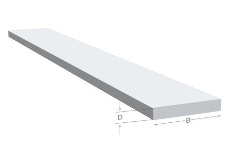 Edelstahl Flachstange