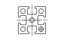 Nut-6-Profile 30x30 mm