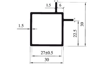 Konstruktionsprofile / Zubehör 6060 blank