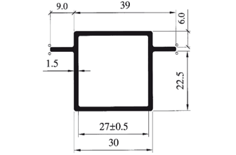 Konstruktionsprofile / Zubehör 6060 blank