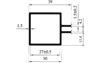 Konstruktionsprofile / Zubehör 6060 blank