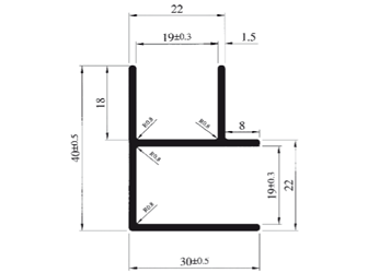 Konstruktionsprofile / Zubehör 6060 blank