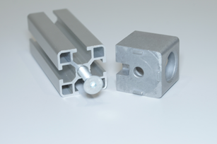 Konstruktionsprofile / Zubehr Aluminium blank