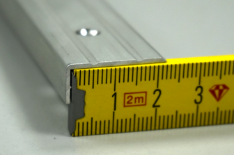 Aluminiumsonderprofil Aluminium gerieft