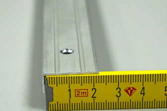 Aluminiumsonderprofil Aluminium gerieft