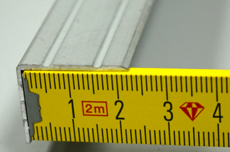 Aluminiumsonderprofil Aluminium gerieft