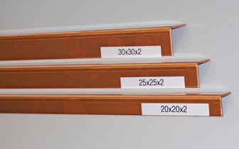 Kupferwinkel aus Blech gekantet CW008A halbhart