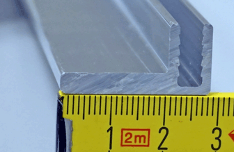 Aluminiumspezialprofil fr ALUCOBOND Aluminium gepresst