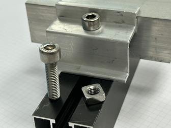 Solarprofile und Komponenten Aluminium blank