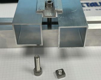 Solarprofile und Komponenten Aluminium blank
