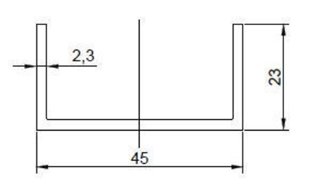 Solarprofile und Komponenten Aluminium blank