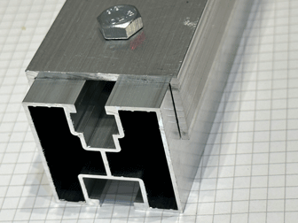 Solarprofile und Komponenten Aluminium blank