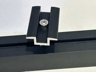 Solarprofile und Komponenten Aluminium schwarz