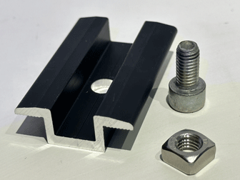 Solarprofile und Komponenten Aluminium schwarz