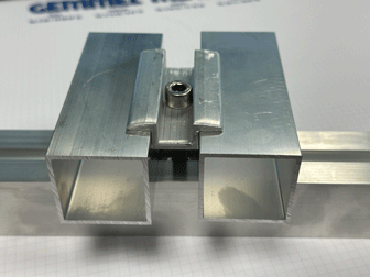 Solarprofile und Komponenten Aluminium schwarz