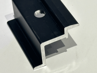 Solarprofile und Komponenten Aluminium schwarz