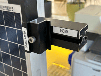 Solarprofile und Komponenten Aluminium schwarz