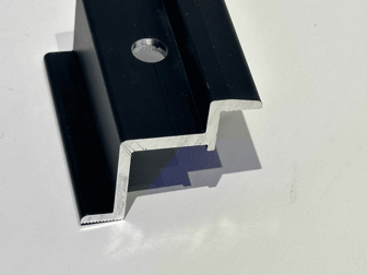 Solarprofile und Komponenten Aluminium schwarz