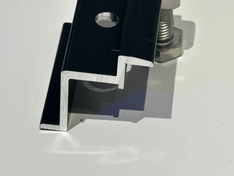 Solarprofile und Komponenten Aluminium schwarz
