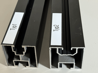 Solarprofile und Komponenten Aluminium blank