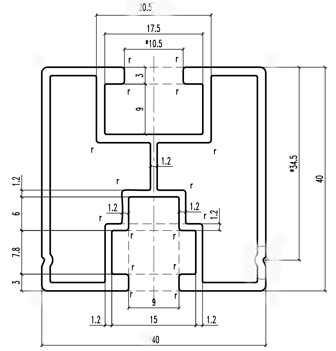 Solarprofile und Komponenten Aluminium blank