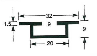Aluminiumsonderprofil Aluminium T66