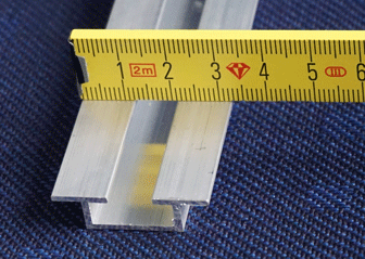 Aluminiumsonderprofil Aluminium T66