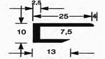 Aluminiumsonderprofil Aluminium T66